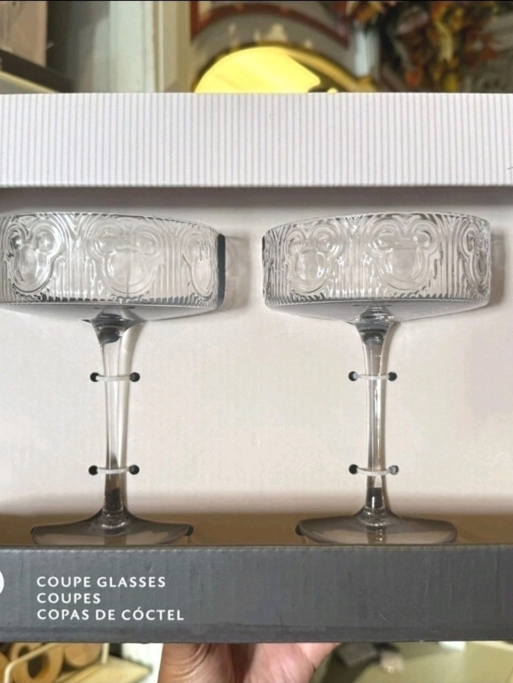Disney Parks Retro Style Mickey Mouse Couple Glasses